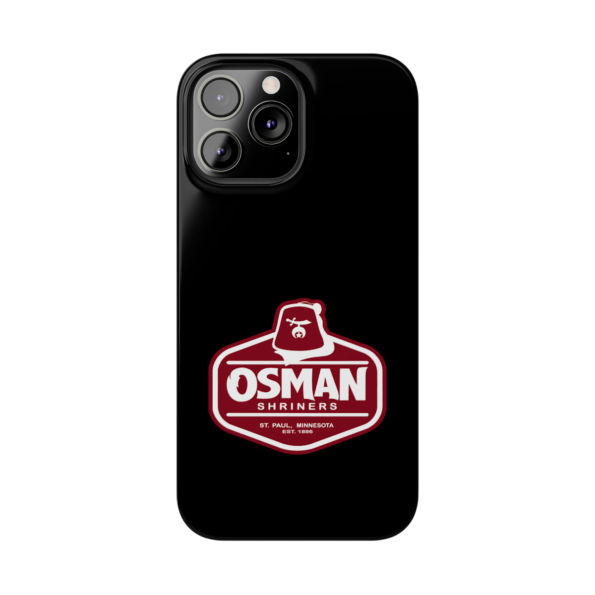 Osman Shrine Slim Phone Case Black - Image 44