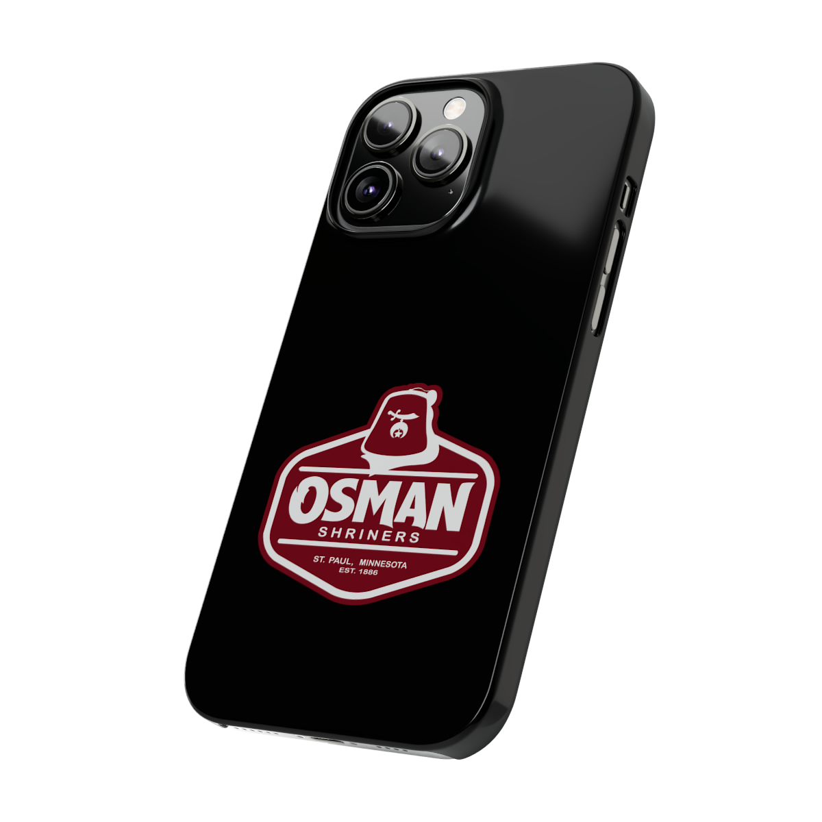 Osman Shrine Slim Phone Case Black - Image 45