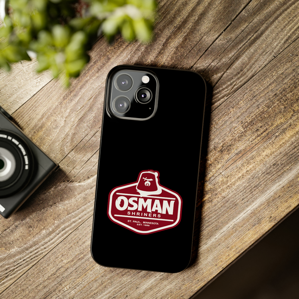 Osman Shrine Slim Phone Case Black - Image 46