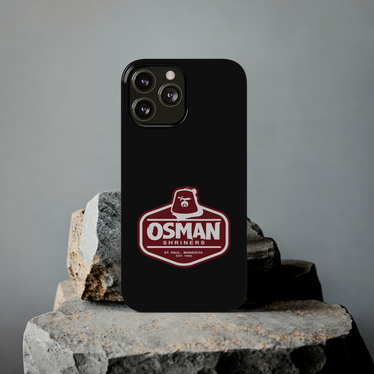 Osman Shrine Slim Phone Case Black - Image 47
