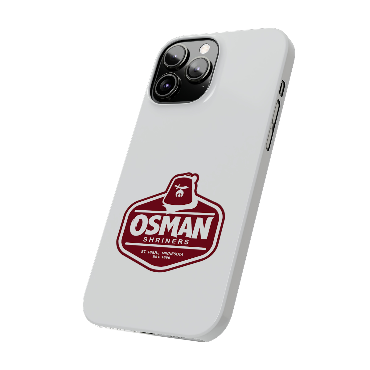Osman Shrine Slim Phone Case White - Image 45