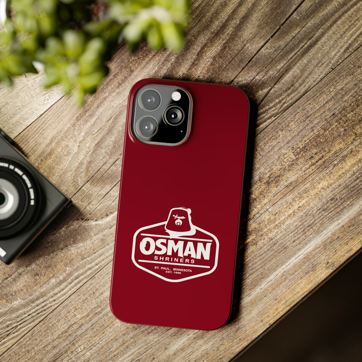 Osman Shrine Slim Phone Case Shrine Red - Image 46