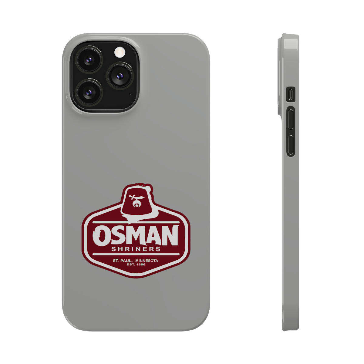 Osman Shrine Slim Phone Case Light Grey - Image 43