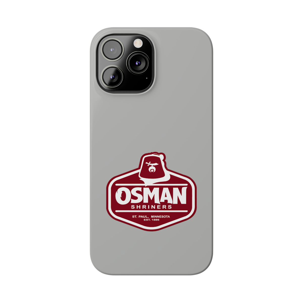 Osman Shrine Slim Phone Case Light Grey - Image 44