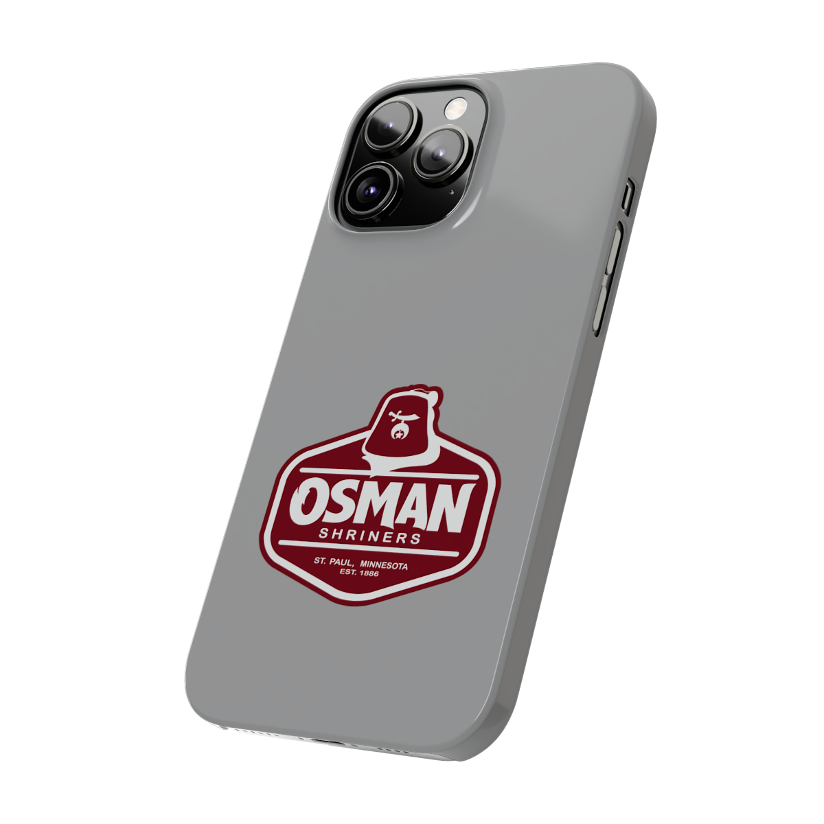 Osman Shrine Slim Phone Case Light Grey - Image 45