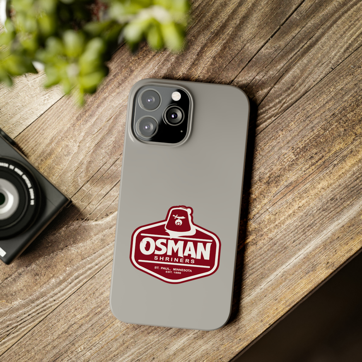 Osman Shrine Slim Phone Case Light Grey - Image 46
