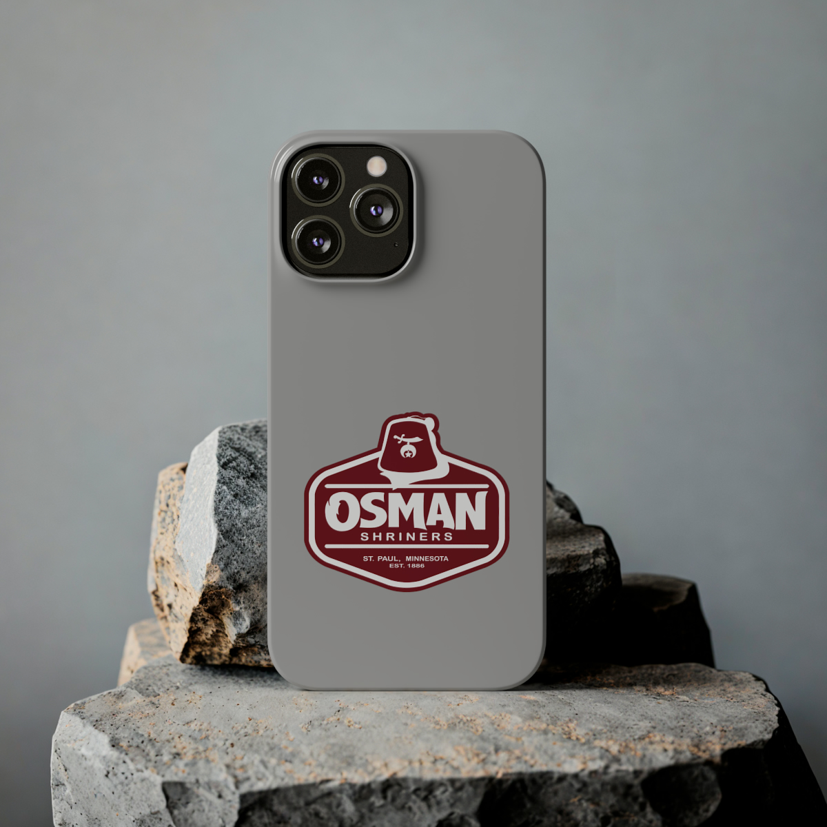 Osman Shrine Slim Phone Case Light Grey - Image 47