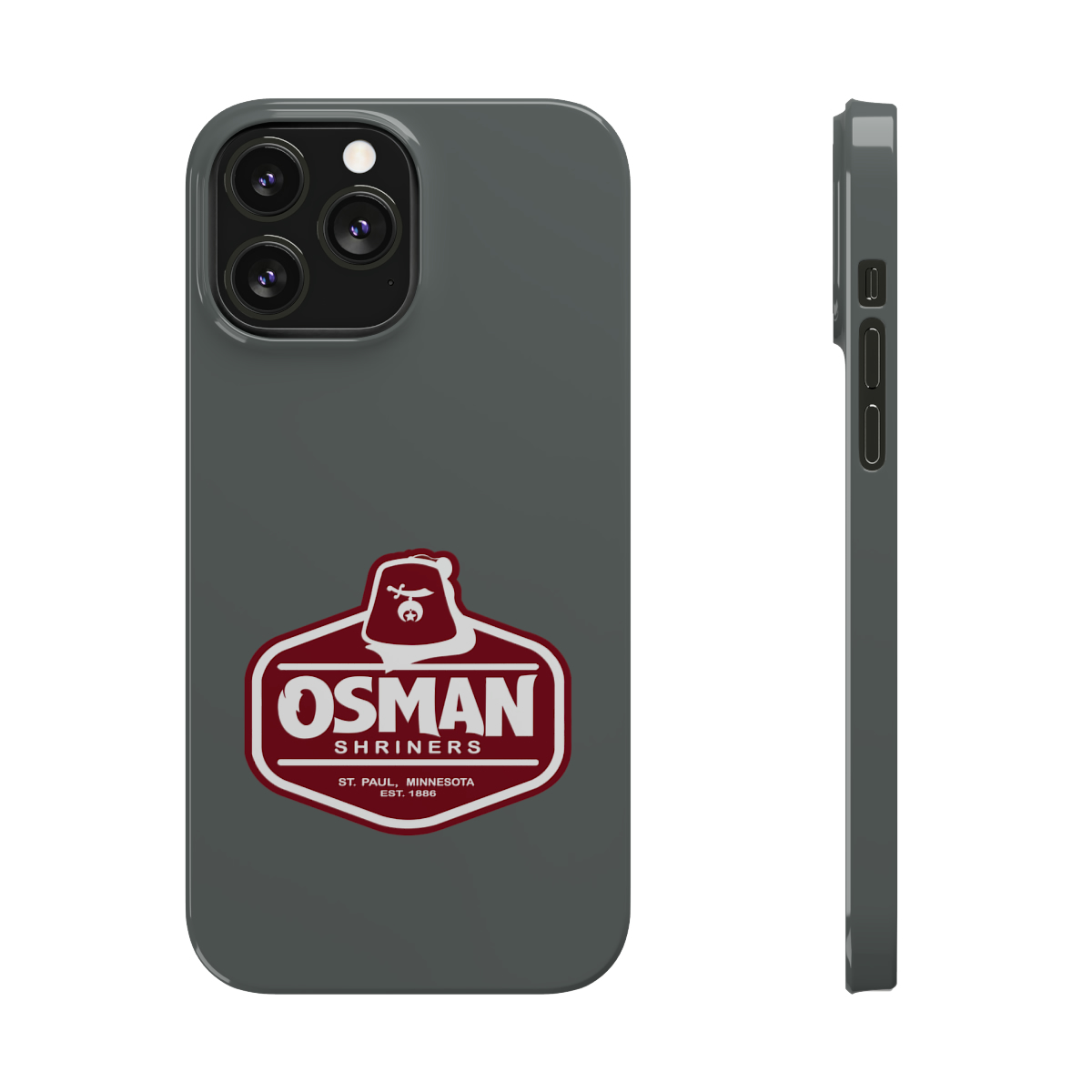 Osman Shrine Slim Phone Case Dark Grey - Image 43