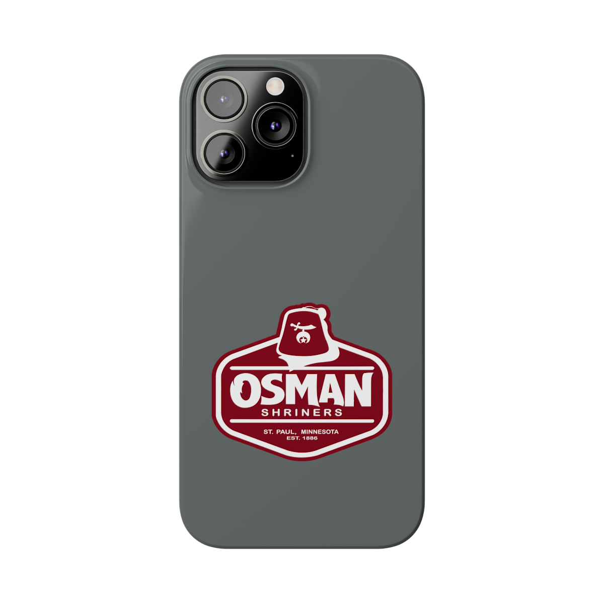 Osman Shrine Slim Phone Case Dark Grey - Image 44