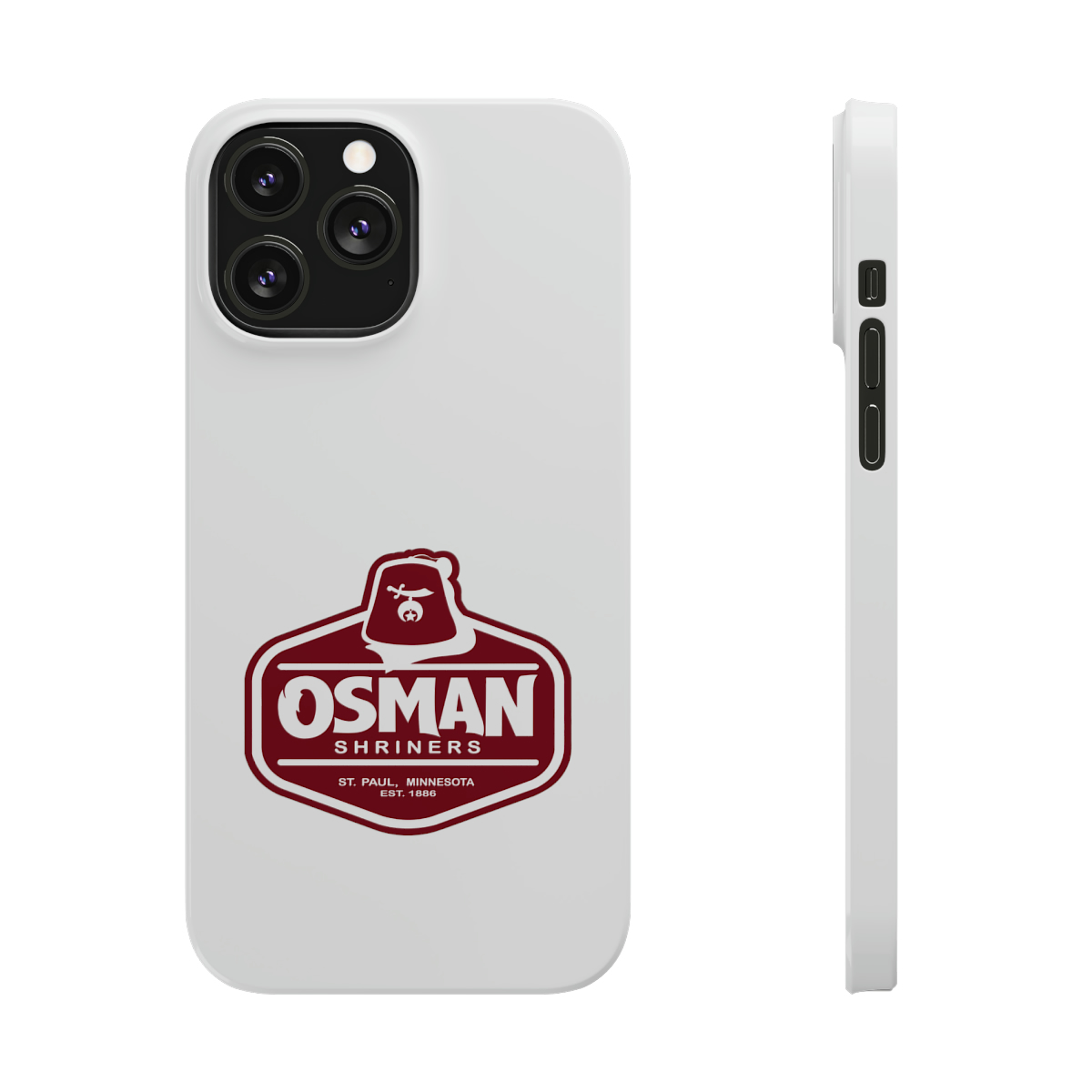 Osman Shrine Slim Phone Case White - Image 43
