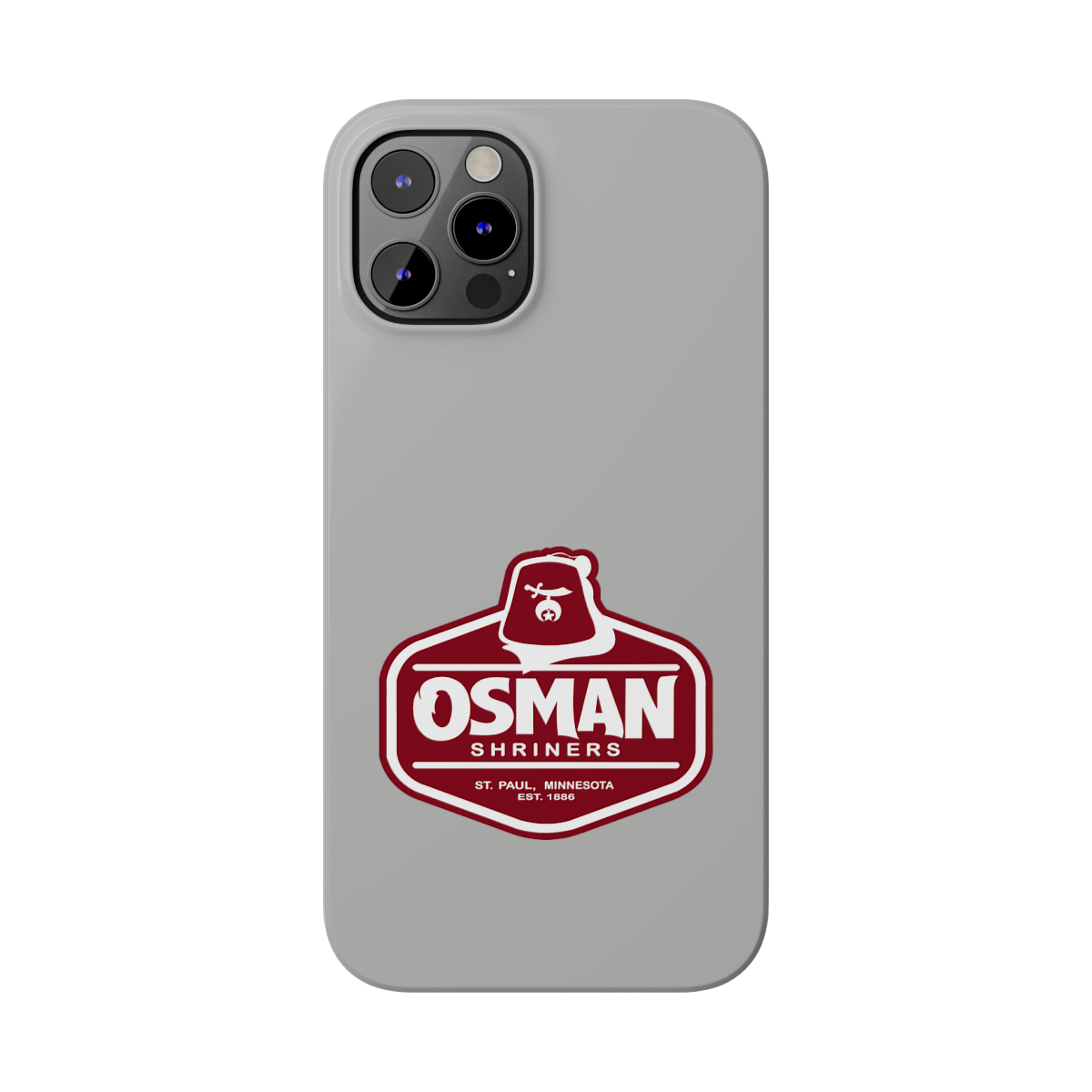 Osman Shrine Slim Phone Case Light Grey - Image 49