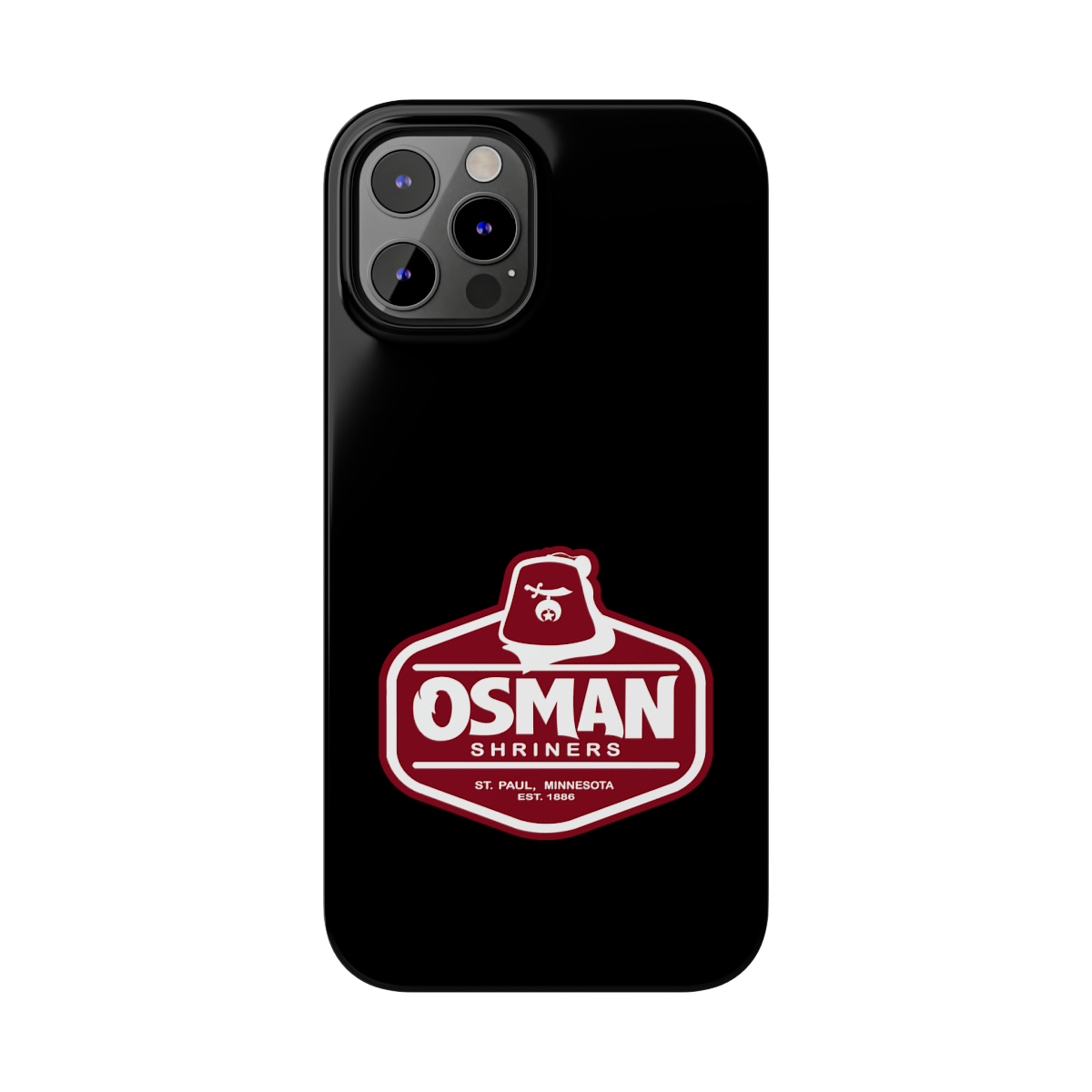 Osman Shrine Slim Phone Case Black - Image 49