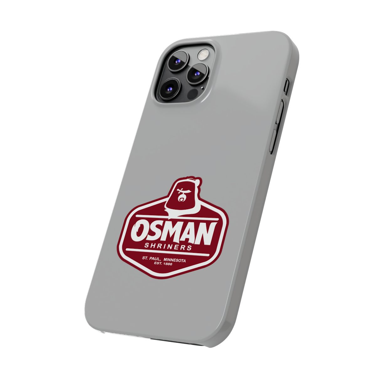 Osman Shrine Slim Phone Case Light Grey - Image 50