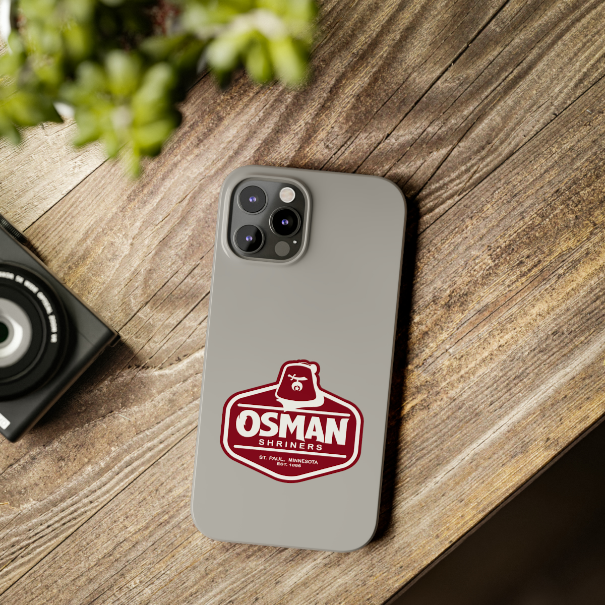 Osman Shrine Slim Phone Case Light Grey - Image 51