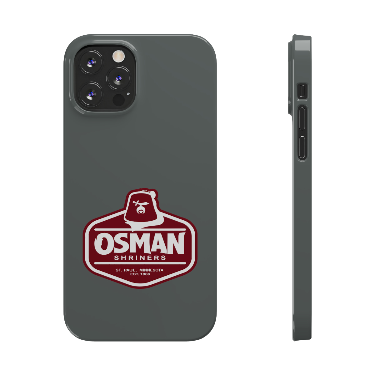 Osman Shrine Slim Phone Case Dark Grey - Image 48