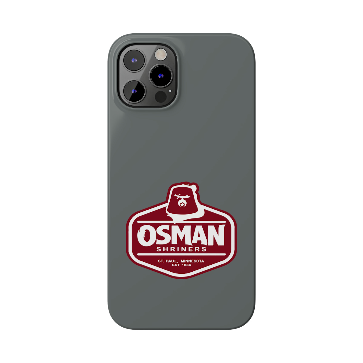 Osman Shrine Slim Phone Case Dark Grey - Image 49
