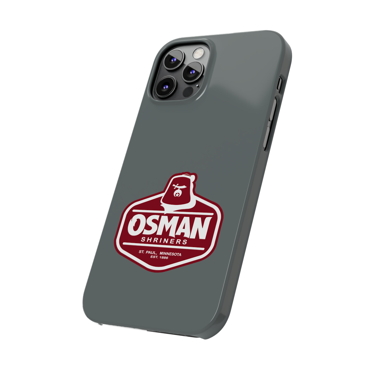 Osman Shrine Slim Phone Case Dark Grey - Image 50