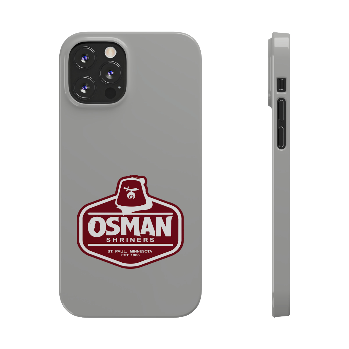Osman Shrine Slim Phone Case Light Grey - Image 48