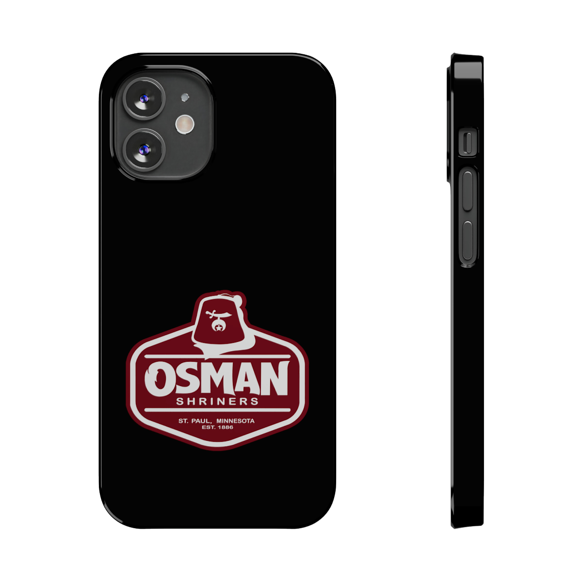 Osman Shrine Slim Phone Case Black - Image 53