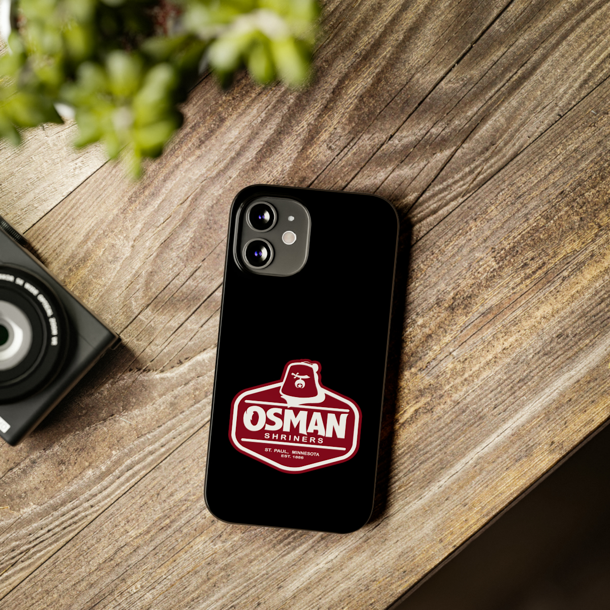 Osman Shrine Slim Phone Case Black - Image 56