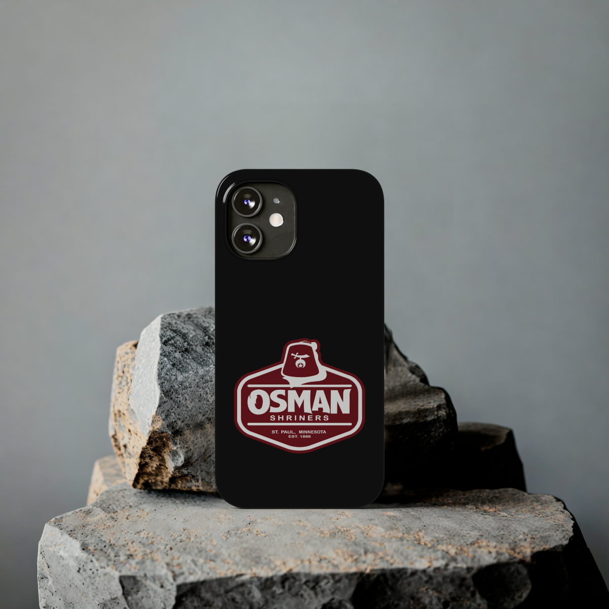 Osman Shrine Slim Phone Case Black - Image 57