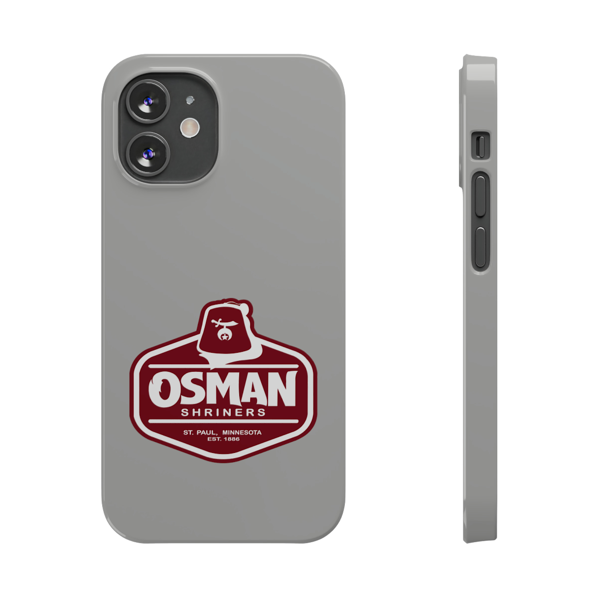 Osman Shrine Slim Phone Case Light Grey - Image 53