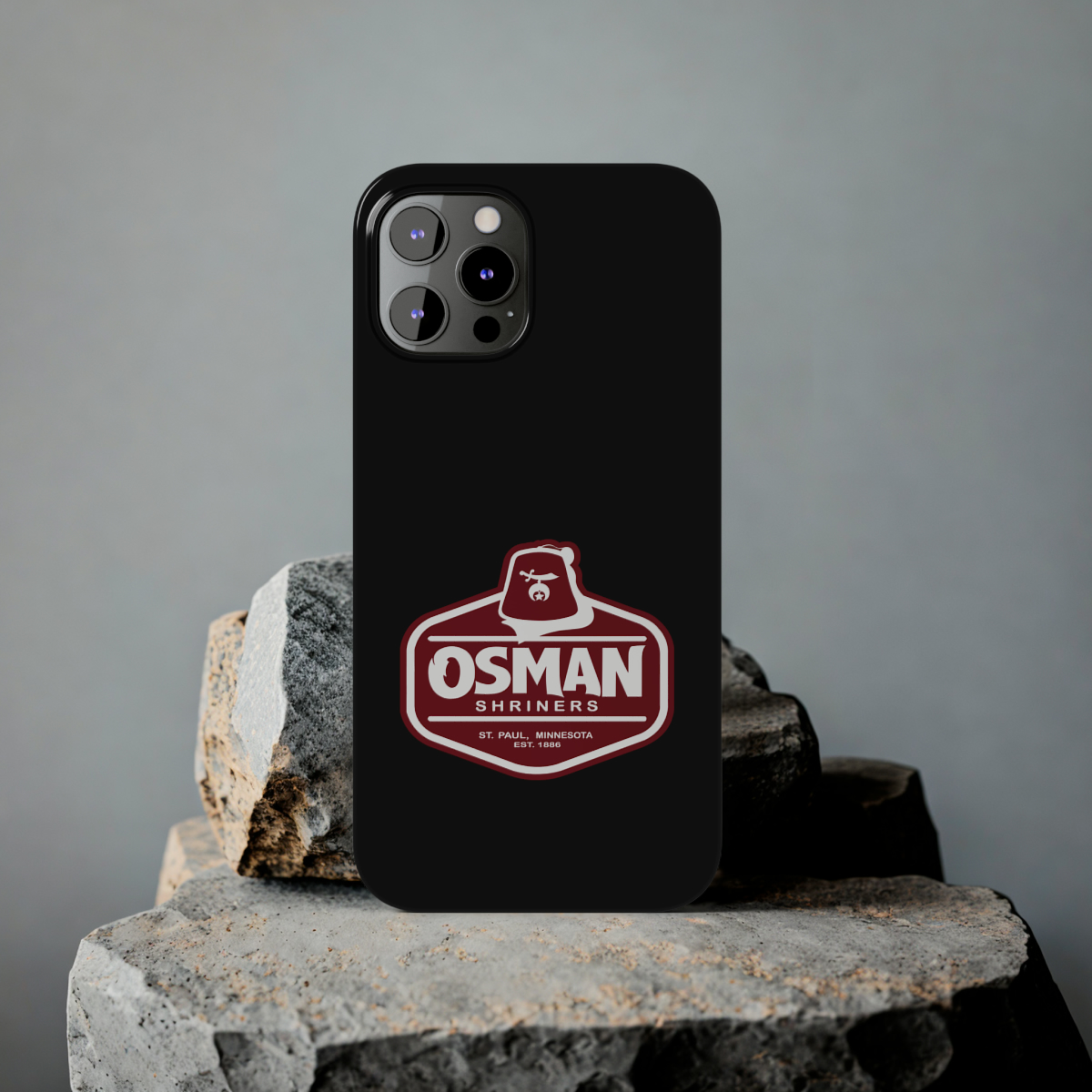 Osman Shrine Slim Phone Case Black - Image 62