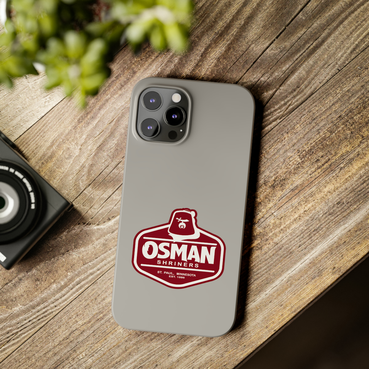 Osman Shrine Slim Phone Case Light Grey - Image 61