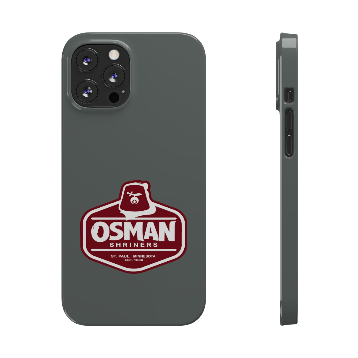 Osman Shrine Slim Phone Case Dark Grey - Image 58