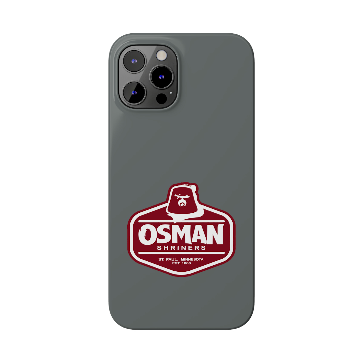 Osman Shrine Slim Phone Case Dark Grey - Image 59