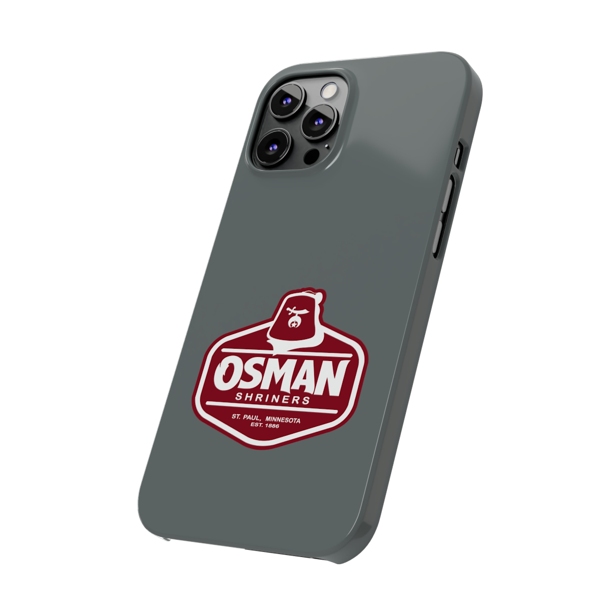 Osman Shrine Slim Phone Case Dark Grey - Image 60