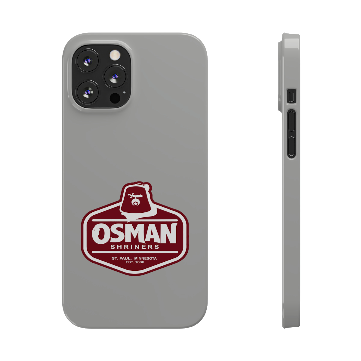 Osman Shrine Slim Phone Case Light Grey - Image 58