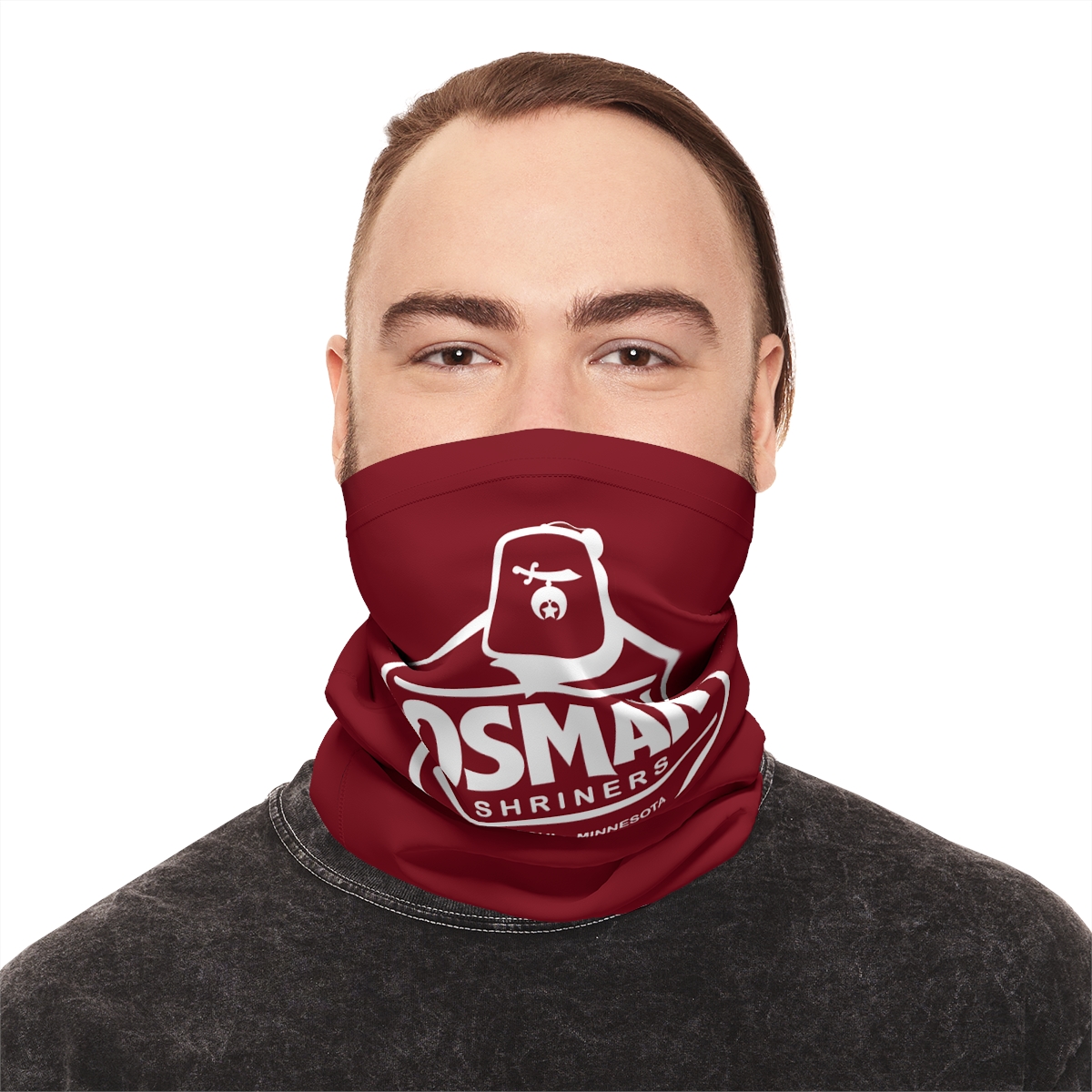 Osman Shrine Midweight Neck Gaiter Shrine Red - Image 8