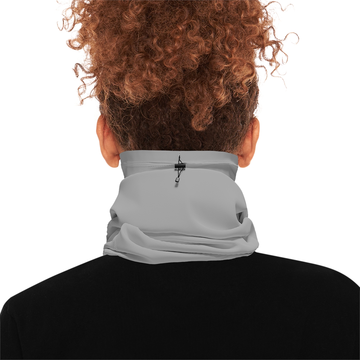 Osman Shrine Winter Neck Gaiter With Drawstring Light Grey - Image 4