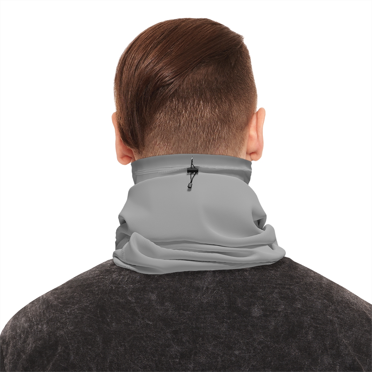 Osman Shrine Winter Neck Gaiter With Drawstring Light Grey - Image 9