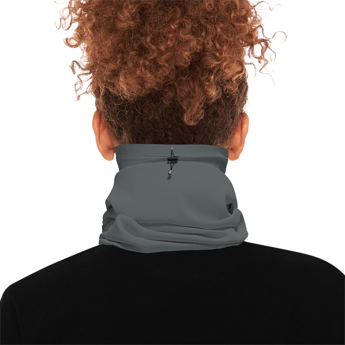 Osman Shrine Winter Neck Gaiter With Drawstring Dark Grey - Image 4