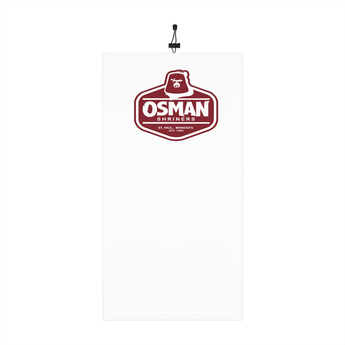 Osman Shrine Winter Neck Gaiter With Drawstring White
