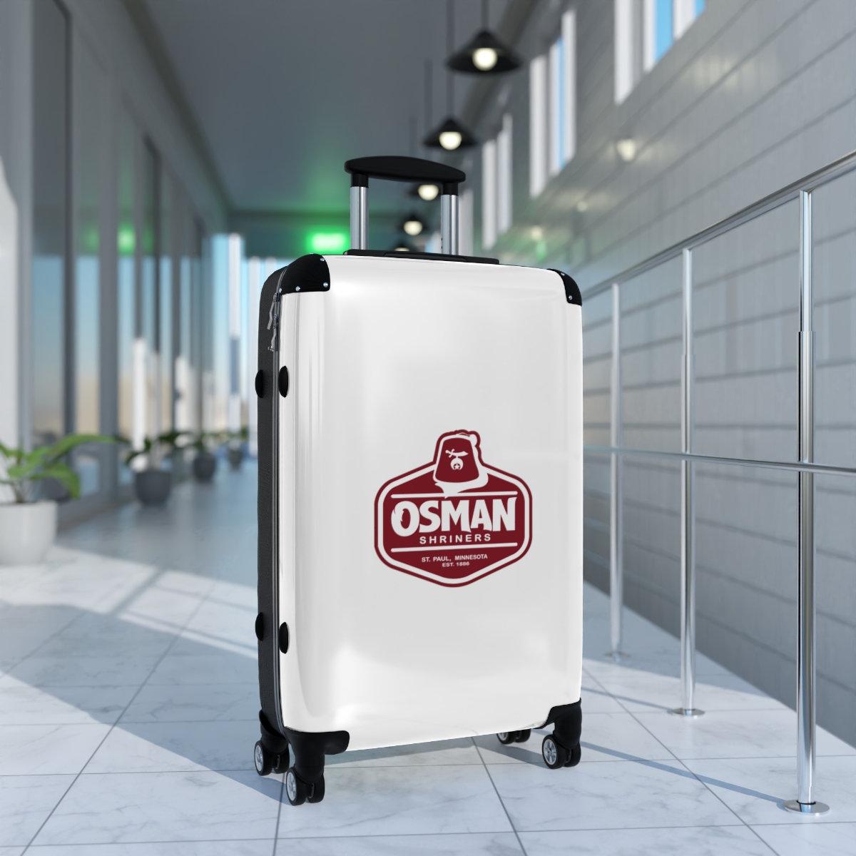 Osman Shrine Suitcase 3 Sizes (White) - Image 13