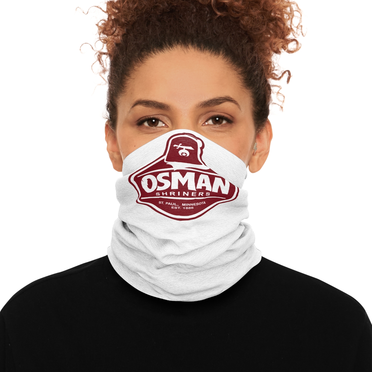 Osman Shrine Tube Scarf White - Image 3