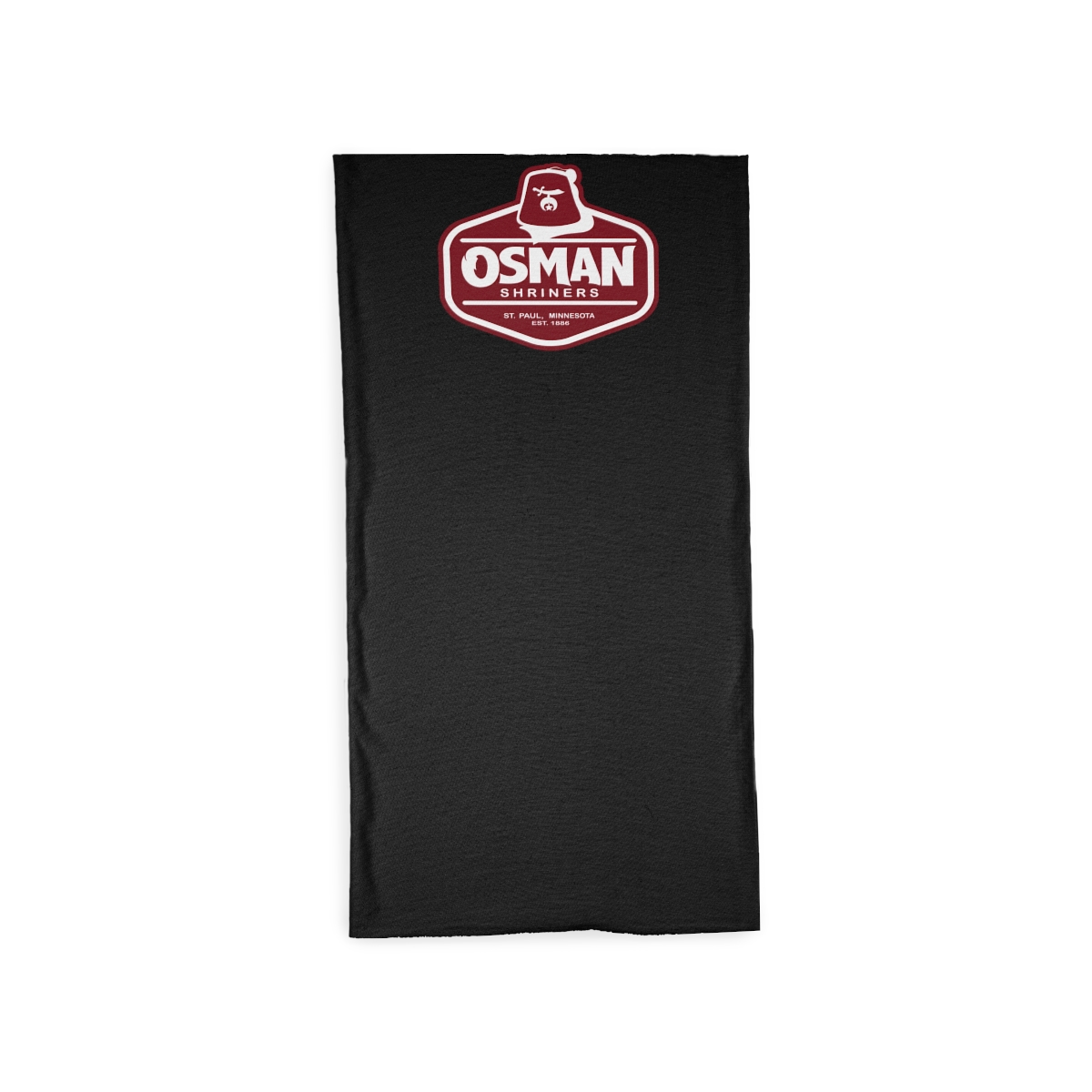 Osman Shrine Tube Scarf Black