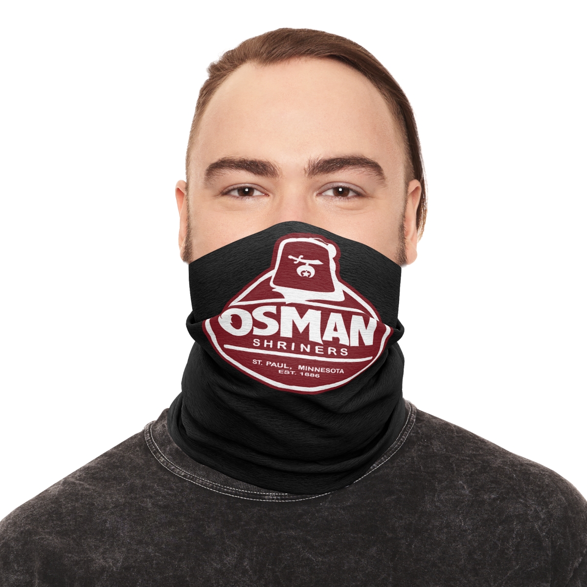 Osman Shrine Tube Scarf Black - Image 7