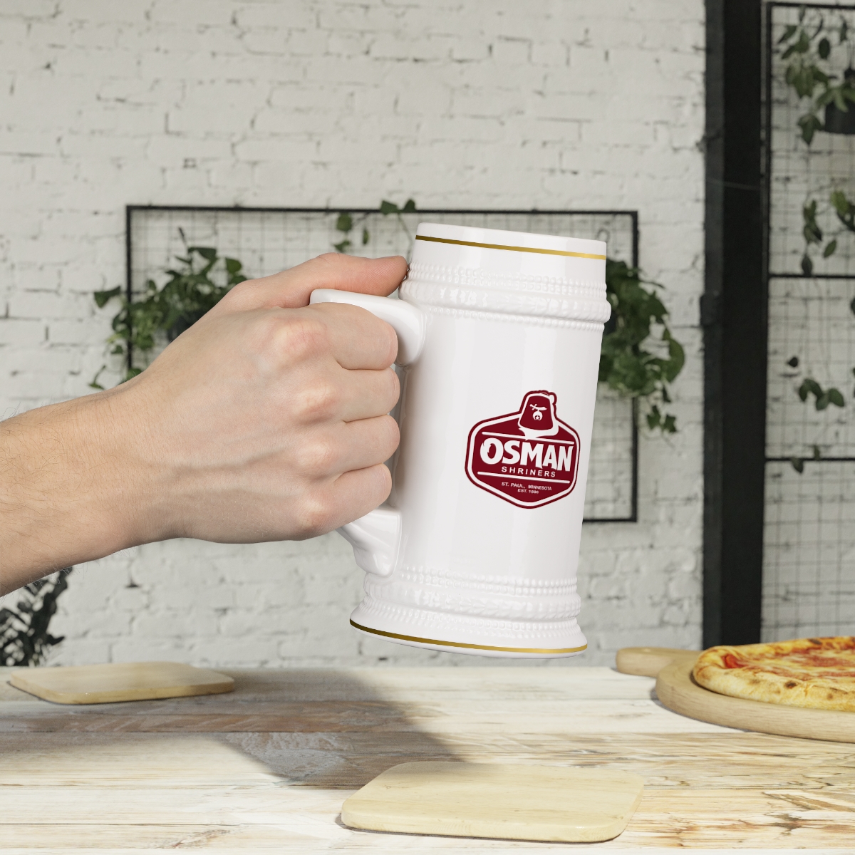 Osman Shrine Beer Stein Mug - Image 5