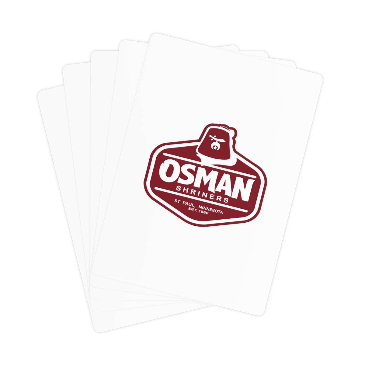 Osman Shrine Playing Cards (White) - Image 3