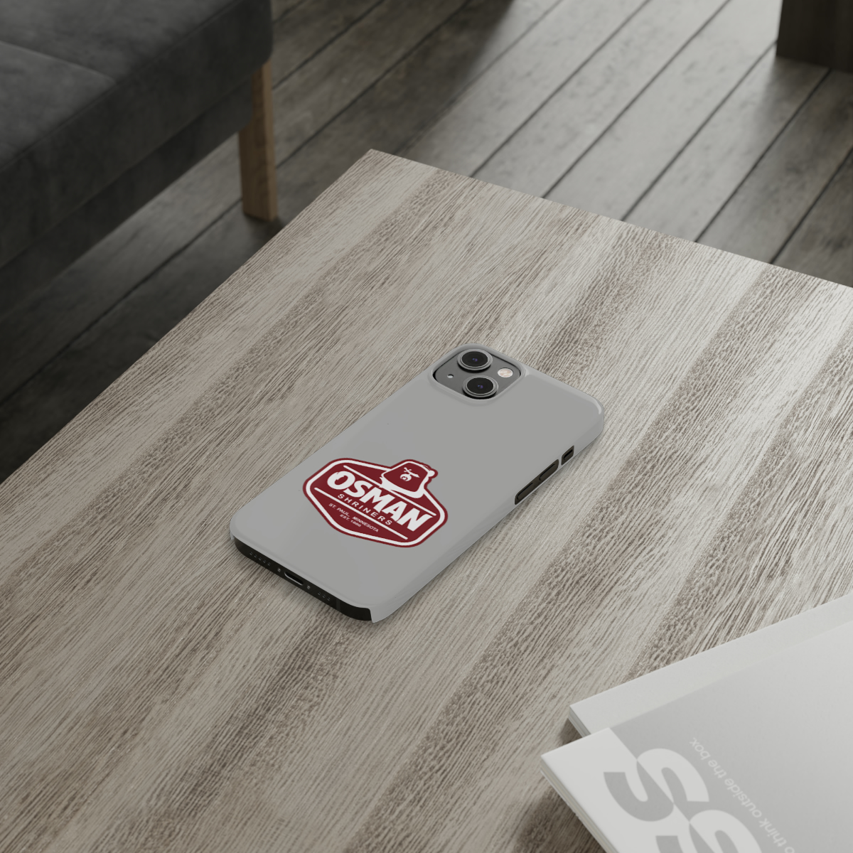 Osman Shrine Slim Phone Case Light Grey - Image 64