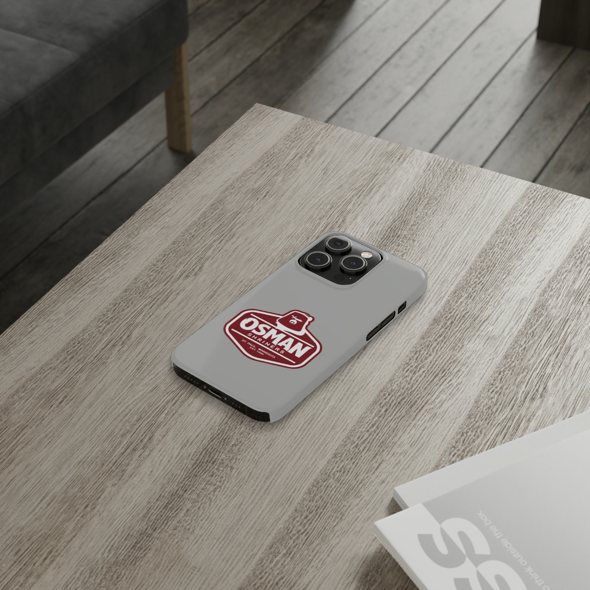 Osman Shrine Slim Phone Case Light Grey - Image 66