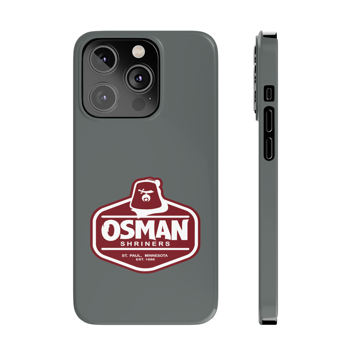 Osman Shrine Slim Phone Case Dark Grey - Image 65