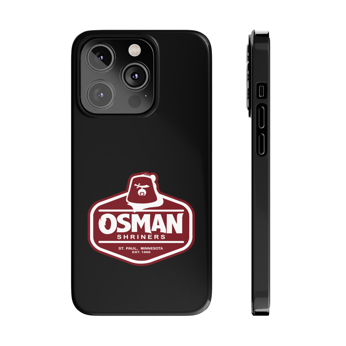 Osman Shrine Slim Phone Case Black - Image 65