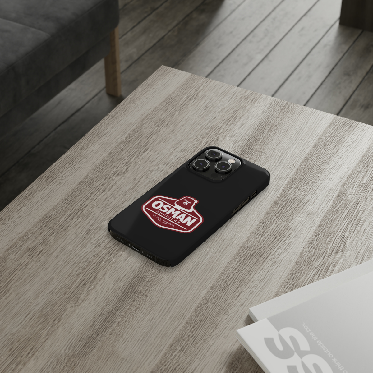 Osman Shrine Slim Phone Case Black - Image 66