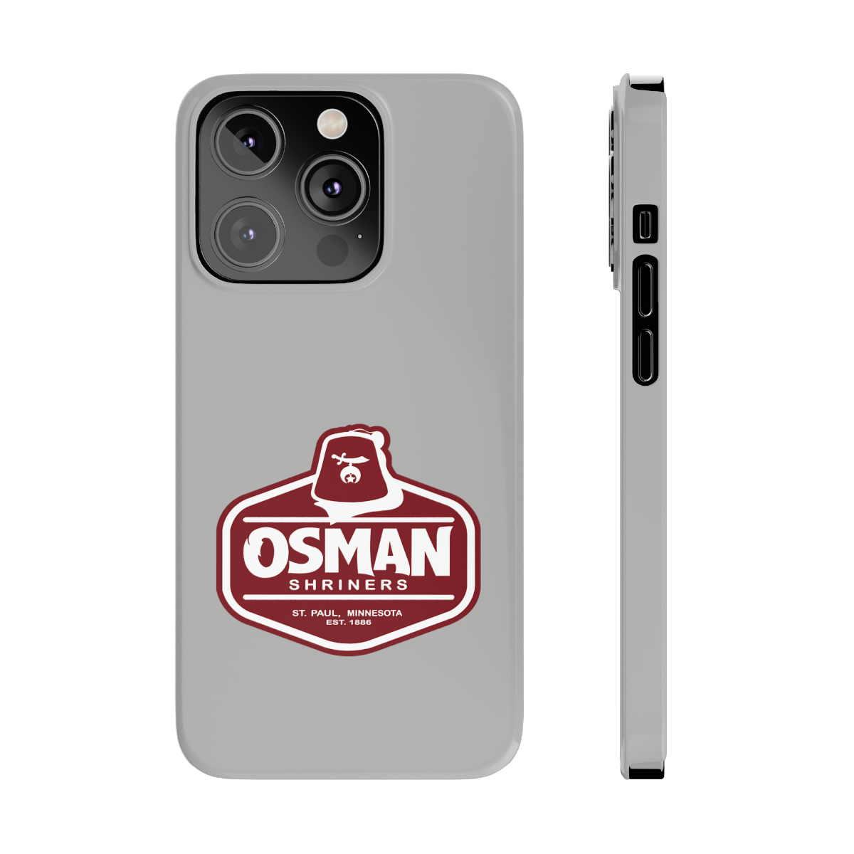 Osman Shrine Slim Phone Case Light Grey - Image 65