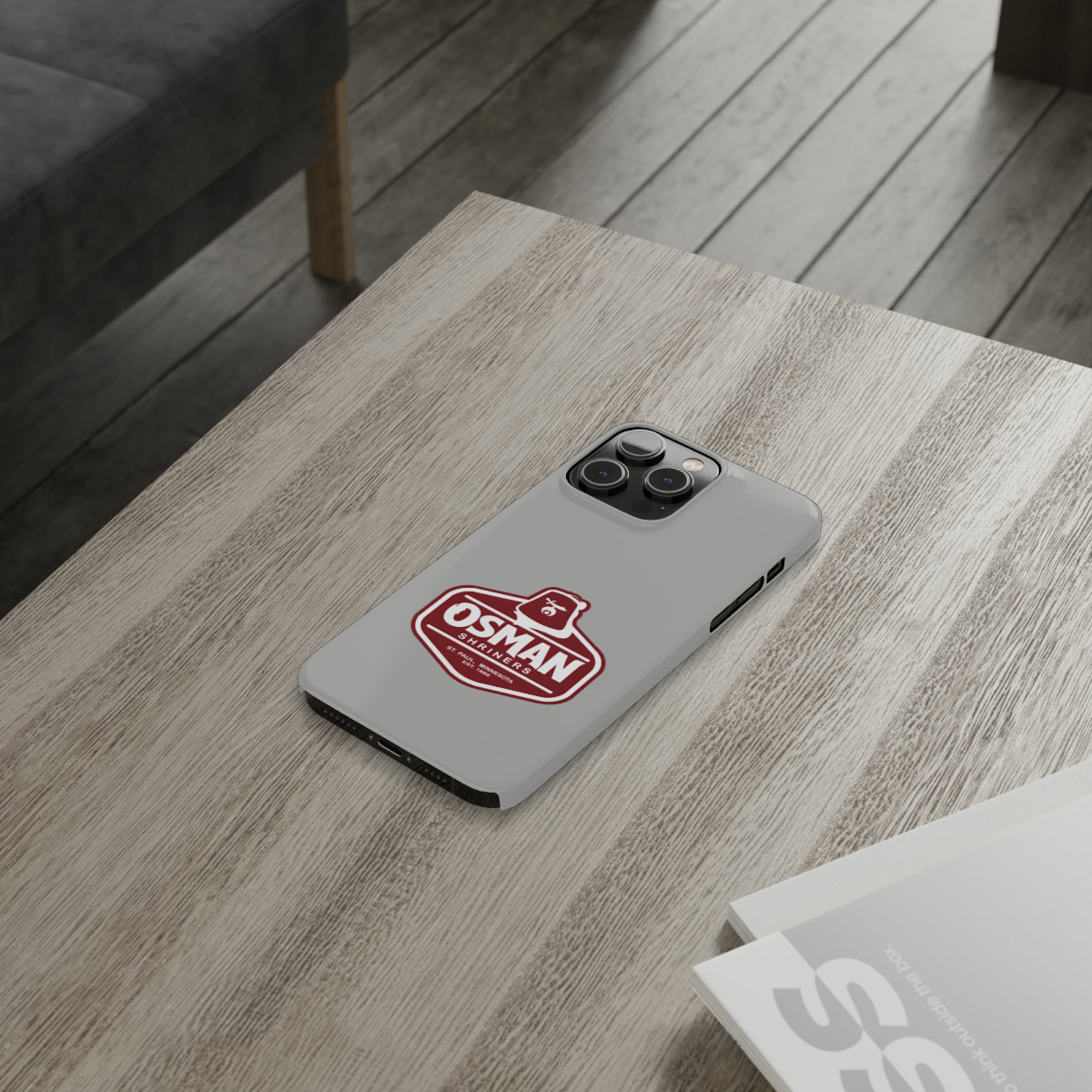 Osman Shrine Slim Phone Case Light Grey - Image 68